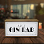 Personalised Light Box Home Gin Bar, thumbnail 1 of 5