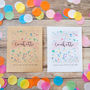 10 Personalised Colourful Confetti Print Packets, thumbnail 2 of 7
