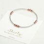 50th Birthday Stacking Bracelet Gift For Her, thumbnail 3 of 3