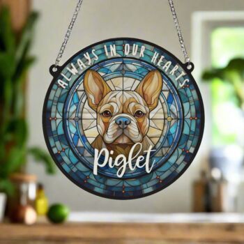 French Bulldog Tan Memorial Suncatcher, 4 of 6