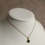 18 K Gold Emerald Pendant Necklace, thumbnail 3 of 9