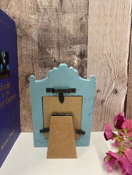 Small Blue Distressed Photo Frame 3x2 Inch, 7 of 8