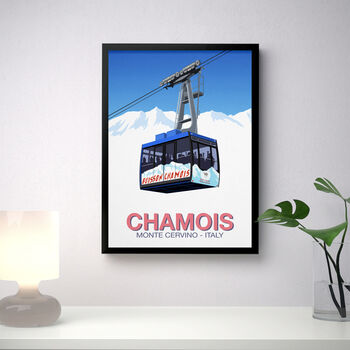 Chamois Ski Resort Poster, 3 of 6