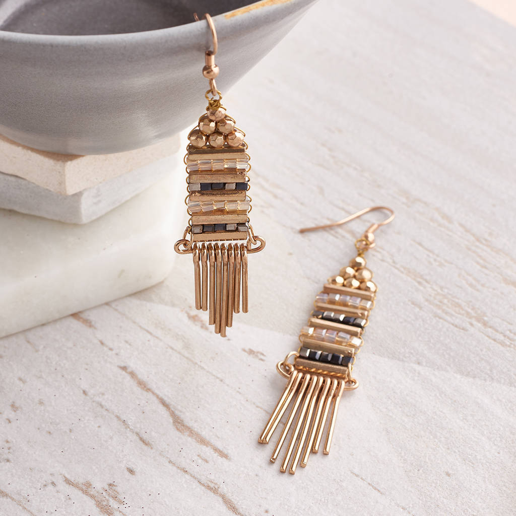 aztec earrings by suzy q designs