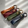 Customised Leather Loop Key Ring Gift, thumbnail 3 of 6