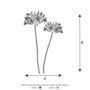Agapanthus Two Layer Flower Stencil, thumbnail 5 of 5