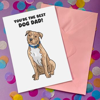 Personalised Staffie Bull Terrier Birthday Card, 11 of 12