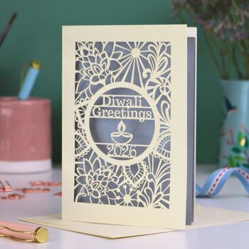 Papercut Diwali Card, 6 of 7