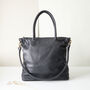 Fair Trade Classic Leather Handbag Detachable Strap, thumbnail 3 of 12