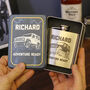 Personalised Truck Hip Flask Tin With Matching Tin, thumbnail 3 of 6