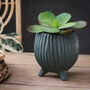 Green Ceramic Planter, thumbnail 1 of 3