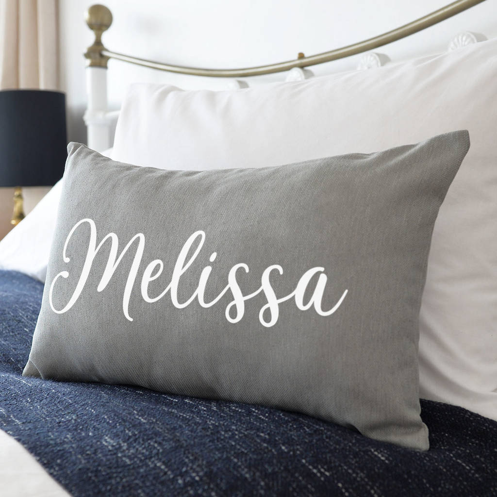 Personalised Name On Cushion By A Type Of Design | notonthehighstreet.com