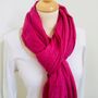 Raspberry Pink Super Soft Scarf, thumbnail 2 of 5