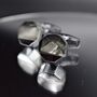 Silver Gray Luxury Cufflinks Gift, thumbnail 2 of 5