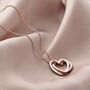 Personalised Interlinking Hearts Necklace, thumbnail 5 of 7