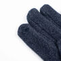 Cosy Navy Blue Gloves With Faux Fur Cuff, thumbnail 4 of 5