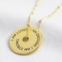 Engraved Message Of Affirmation Ring Necklace, thumbnail 6 of 12