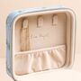 Moonrise Square Linen Travel Jewellery Case, thumbnail 3 of 4