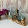 Handcrafted Double Molten Glass On Driftwood Melted Glass Bowl, thumbnail 9 of 12