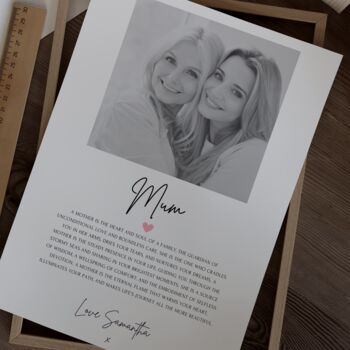 Personalised Photo Print Gift For Mum Or Mummy, 3 of 4