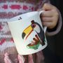 Happy Toucan Bone China Bird Mug, thumbnail 3 of 3