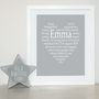 Maid Of Honour Personalised Thank You Print, thumbnail 1 of 2