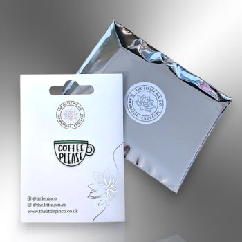 Coffee Please Enamel Lapel Pin Badge, Birthday, Christmas Gifts, 5 of 8