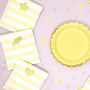 Pastel Striped Treat Bags And Gold Foil Stickers, thumbnail 2 of 7