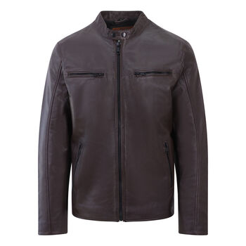 Mens' Sheepskin Luxury Leather Jacket, 5 of 11