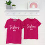 Sisters Rule. Matching T Shirt And Babygrow Set, thumbnail 4 of 5