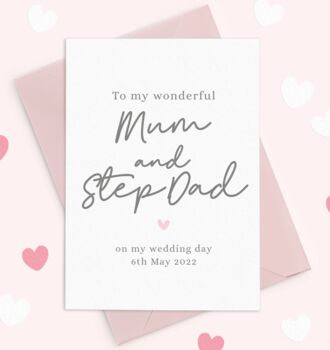 To Mum And Step Dad Wedding Day Card, 3 of 3