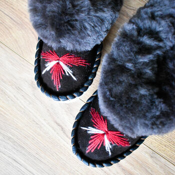 Women's Sheepskin Moccasin Slippers Ellie, 4 of 11