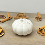 White Pumpkin Decorative Bowl Autumn Home Decor Gift, thumbnail 3 of 10