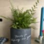 Personalised Concrete Planter With Plant, thumbnail 5 of 7