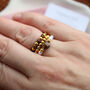 Tiger’s Eye Stacked Stretch Rings, thumbnail 4 of 6
