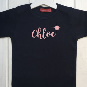 Personalised Girl's Name T Shirt, 4 of 12