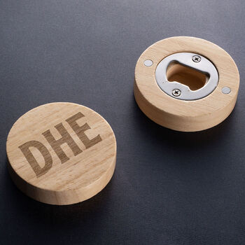 Personalised Monogram Bottle Opener Gift For Men, 2 of 9