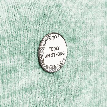 'Today I Am' Pin Badge Personalised Card, 5 of 6