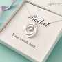 Personalised Silver Rings Anniversary Necklace, thumbnail 2 of 4