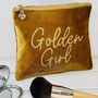 Golden Girl Make Up Bag Bag, thumbnail 1 of 4