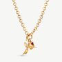 Angel Cherub Pendant Necklace Garnet, thumbnail 10 of 11
