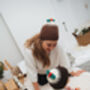 Christmas Pudding Hat And Booties Set, thumbnail 4 of 7