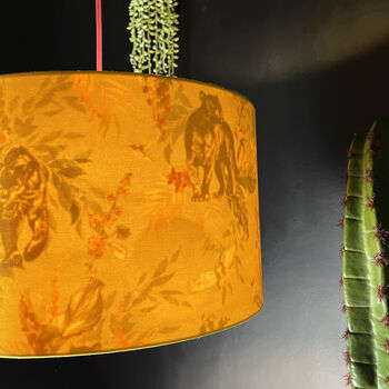 Lithium Deadly Night Shade Lampshade In Egg Yolk, 3 of 10