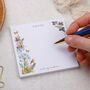 White Floral Memo Pad Block For Your Desk, thumbnail 1 of 6