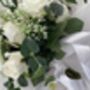 The Charlotte, White Rose And Sage Green Bridal Bouquet, thumbnail 10 of 12