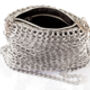 Upcycled Eco Fashion Shiny Crochet Ring Pulls Bag, thumbnail 2 of 12