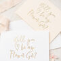 Will You Be My Flower Girl? Gold Foil Card, thumbnail 3 of 4