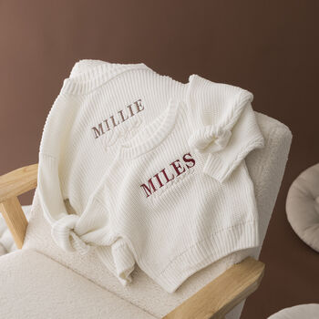 Personalised Children's Name Knitted Jumper, 3 of 6
