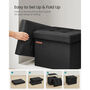 Compact Foldable Ottoman Footrest Stool With Storage, thumbnail 7 of 8