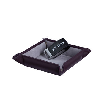Personalised Pop Up Luxury Small Leather Valet Tray, 5 of 9